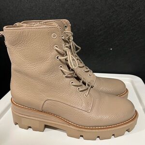 Sam Edelman Taupe Combat Boots